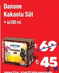 DANONE KAKAOLU SÜT 6X180ML DANONE KAKAOLU SÜT 6X180ML